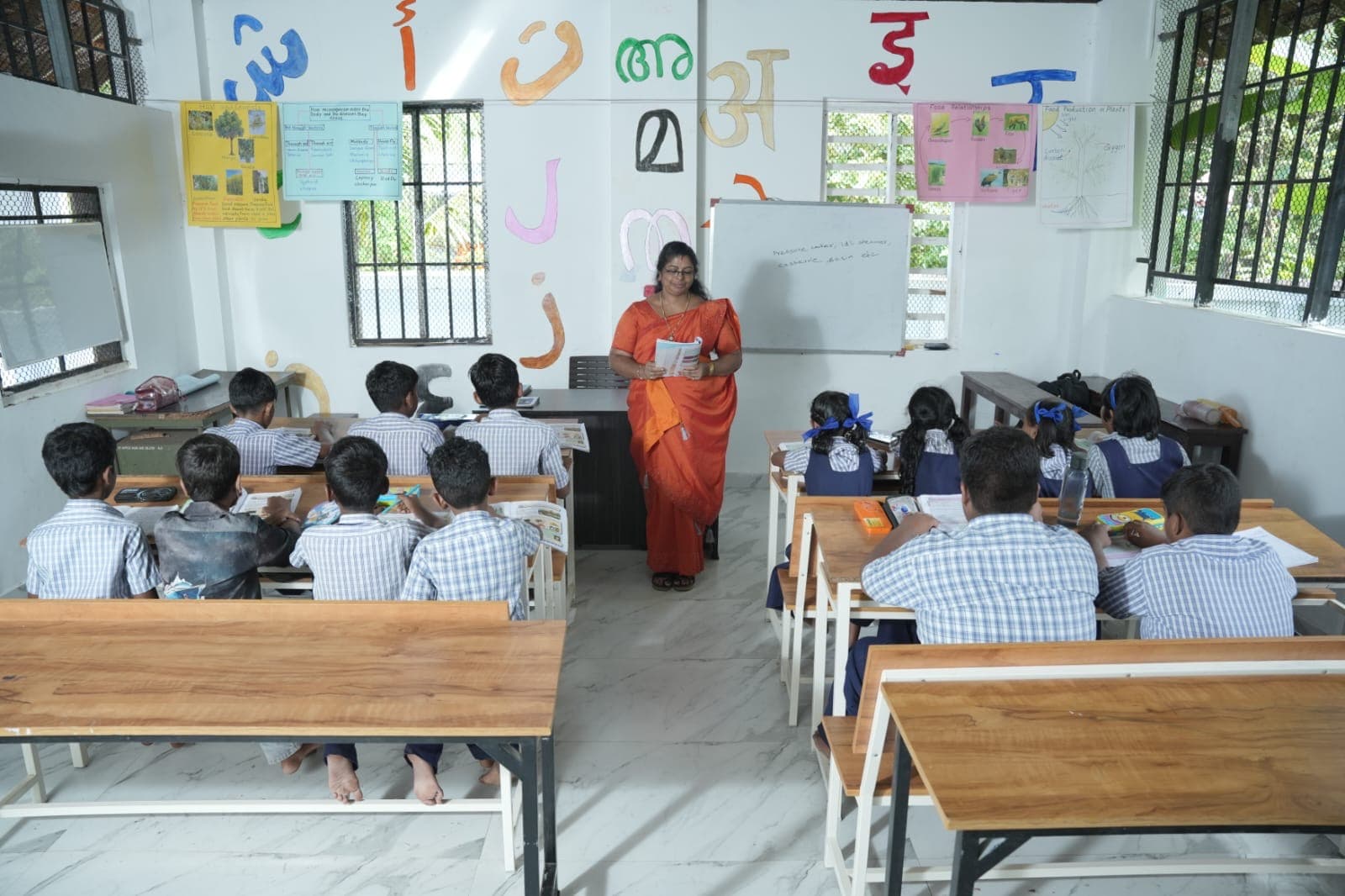 Students in class at Union UP School