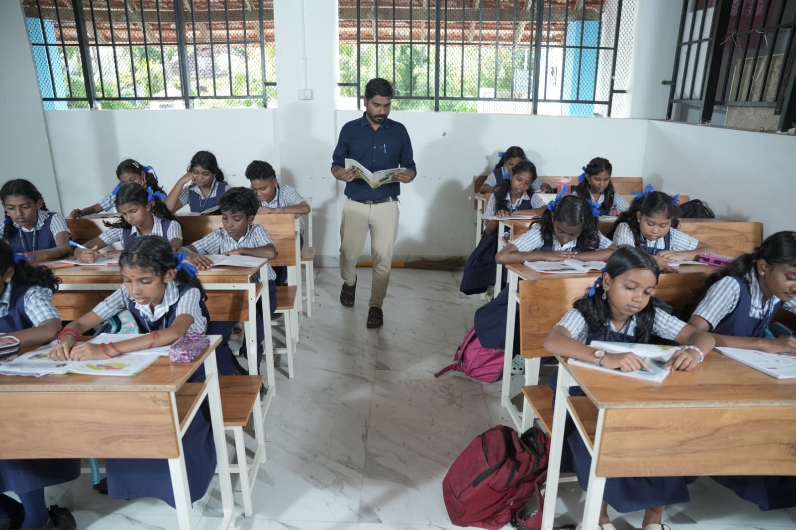 Focused classroom work at Union UP School